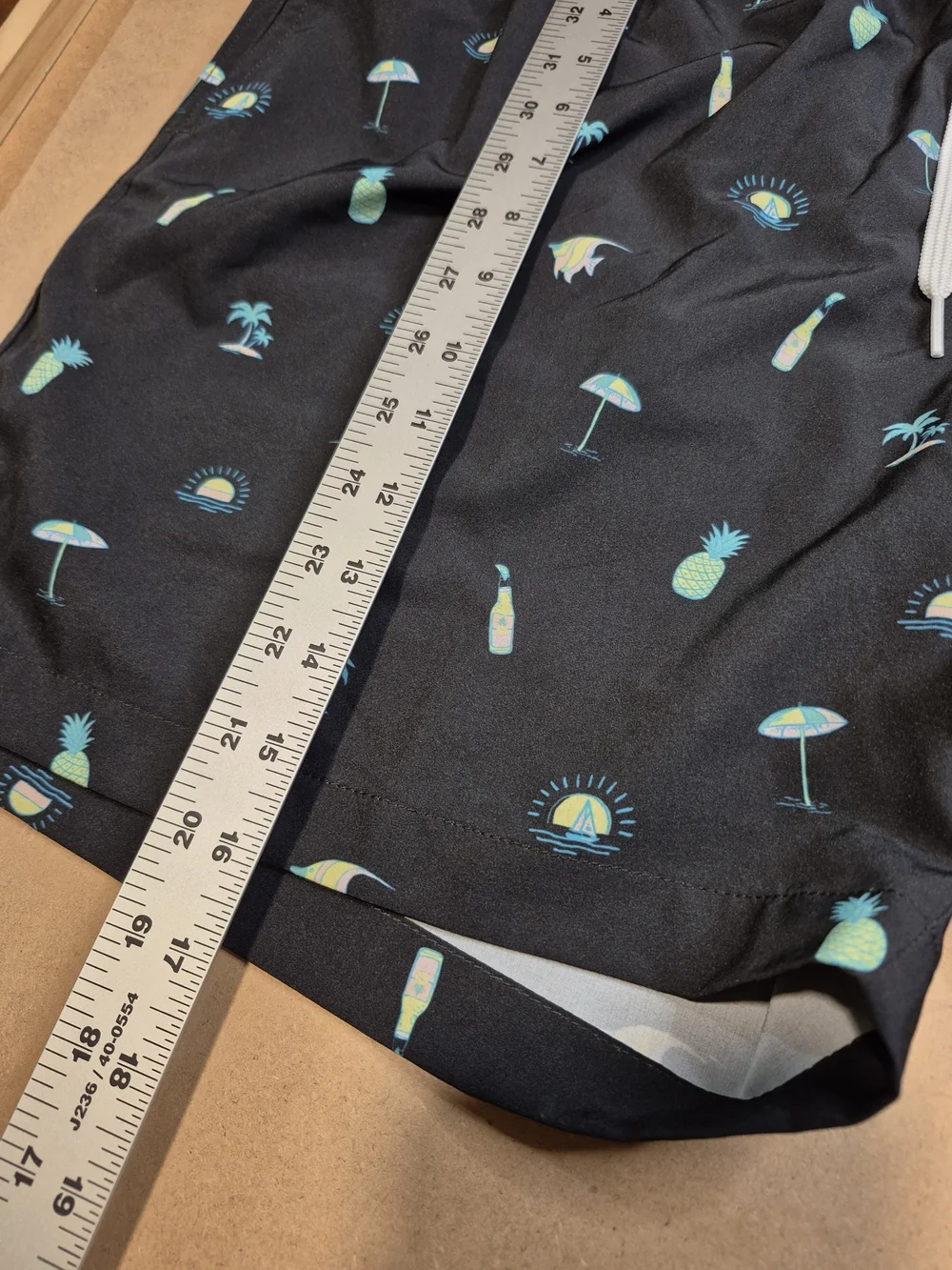 Chubbies Black Pineapple & Tropical Print Swim Trunks 4357/13